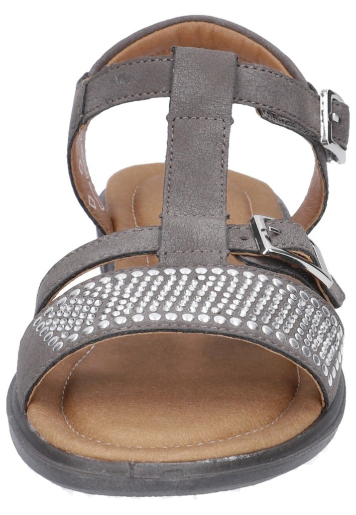 Ricosta Sandalen Lederimitat Dunkelgrau