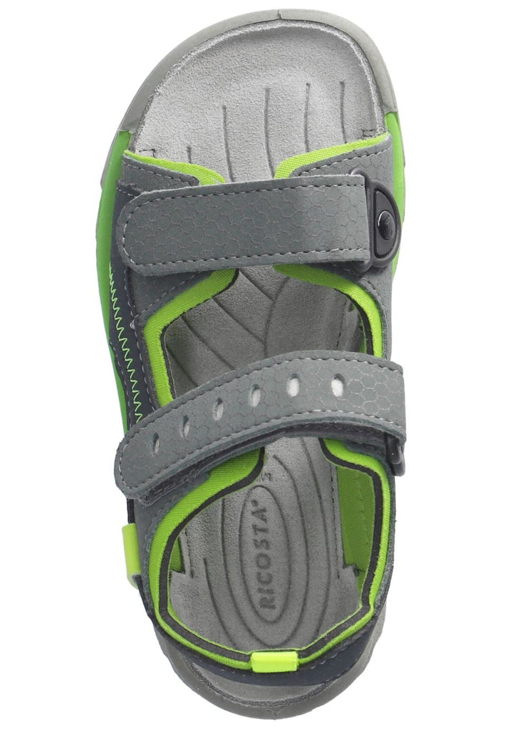 Ricosta Sandalen Lederimitat Grün/Grau