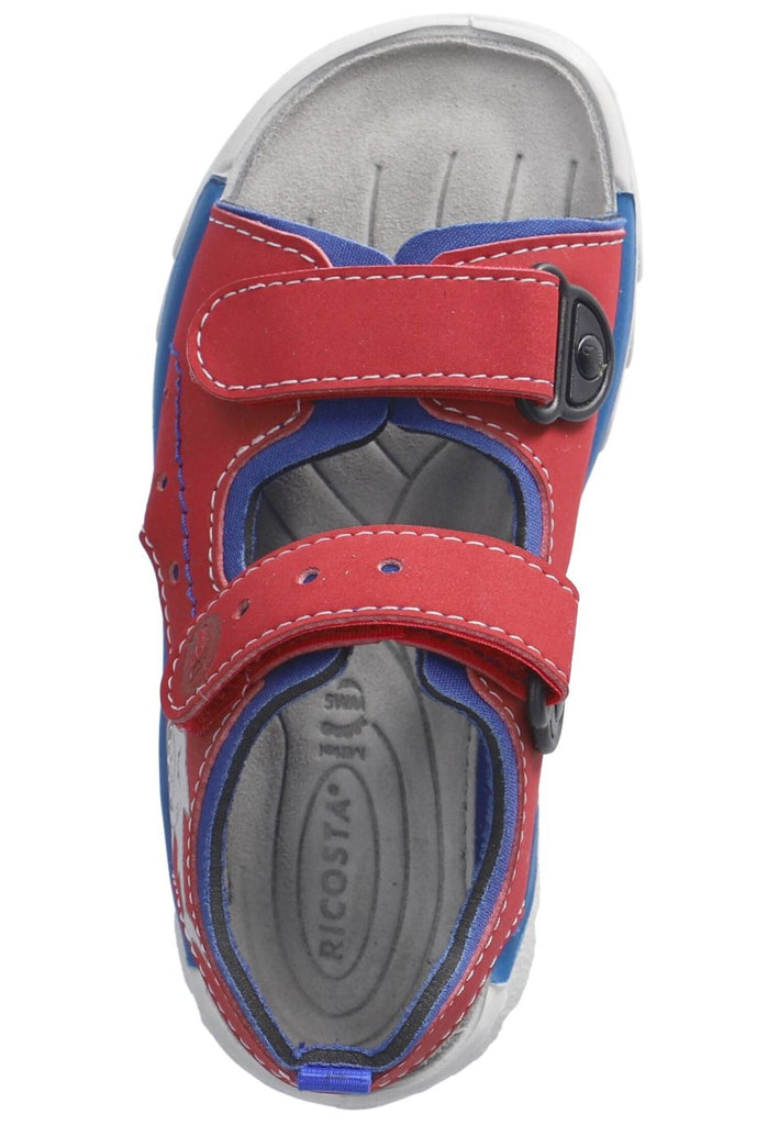 Ricosta Sandalen Lederimitat Rot/Blau