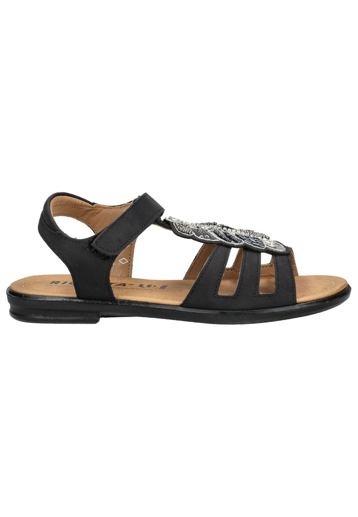 Ricosta Sandalen Lederimitat Schwarz