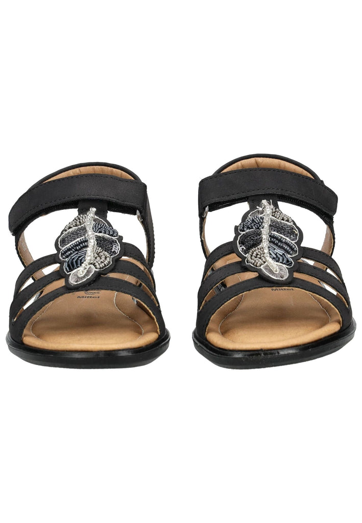 Ricosta Sandalen Lederimitat Schwarz