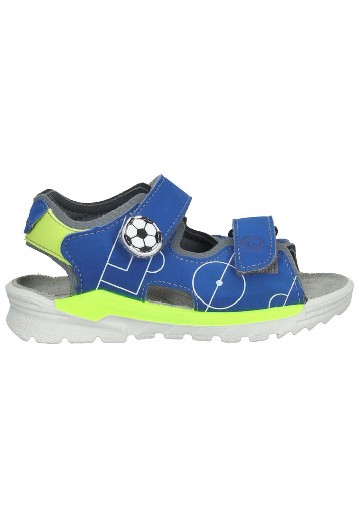 Ricosta Sandalen Lederimitat/Textil Blau/Grau