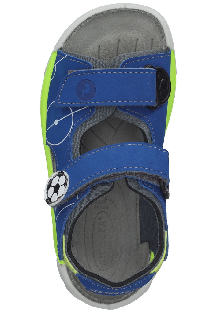 Ricosta Sandalen Lederimitat/Textil Blau/Grau