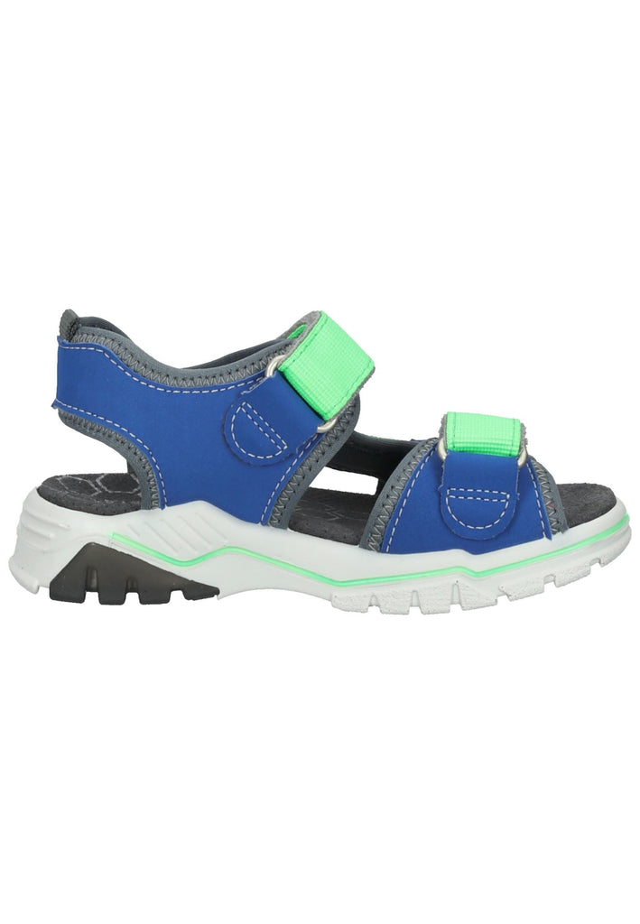 Ricosta Sandalen Lederimitat/Textil Blau/Grau