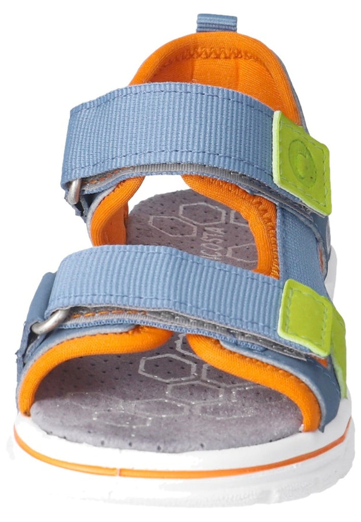 Ricosta Sandalen Lederimitat/Textil Blau/Orange