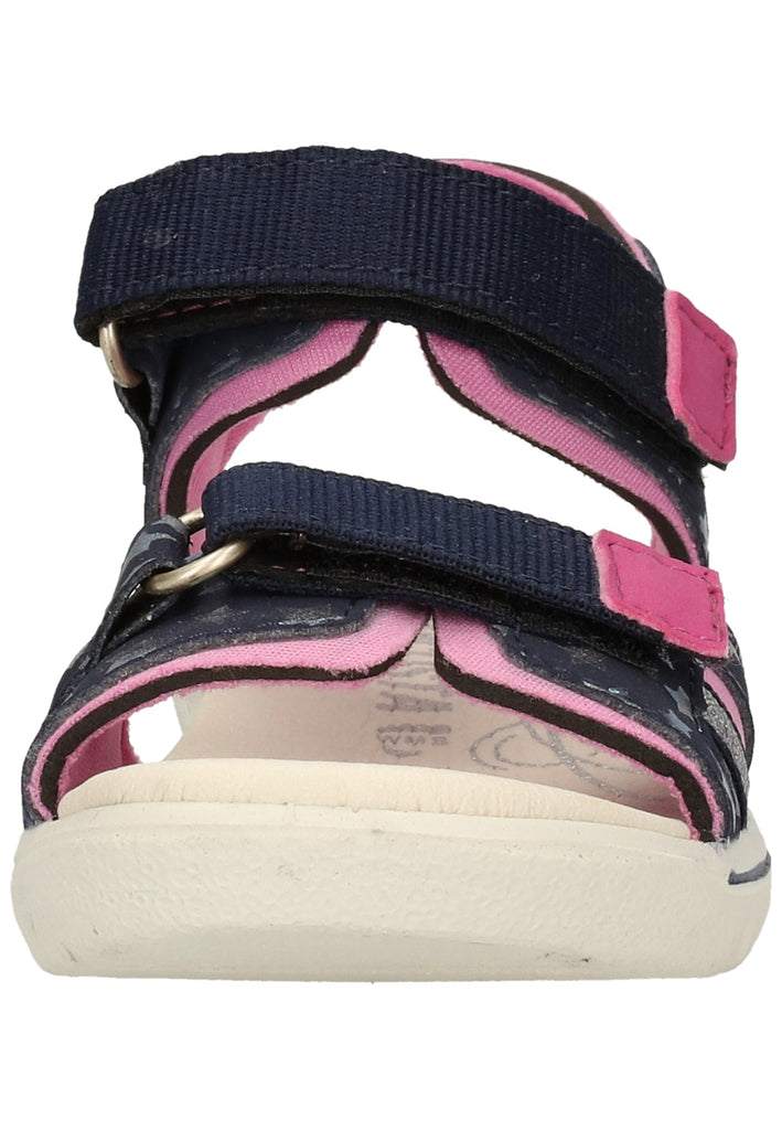 Ricosta Sandalen Lederimitat/Textil Blau/Pink