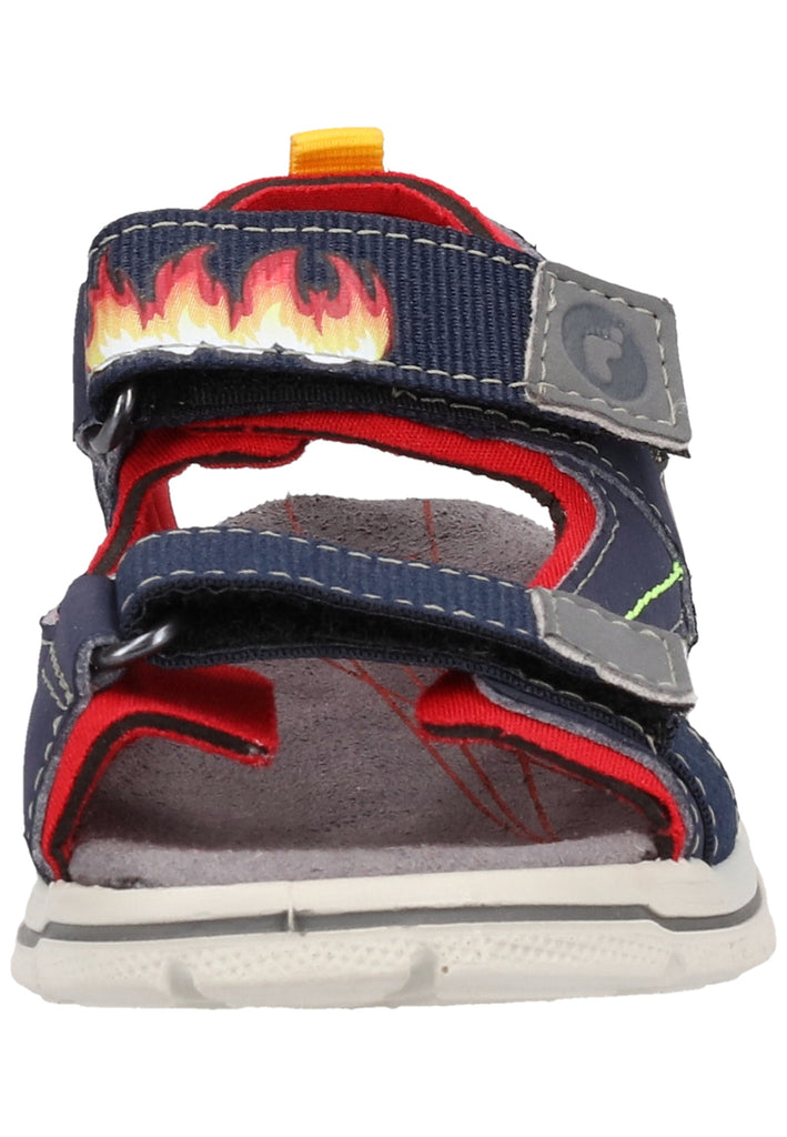 Ricosta Sandalen Lederimitat/Textil Blau/Rot