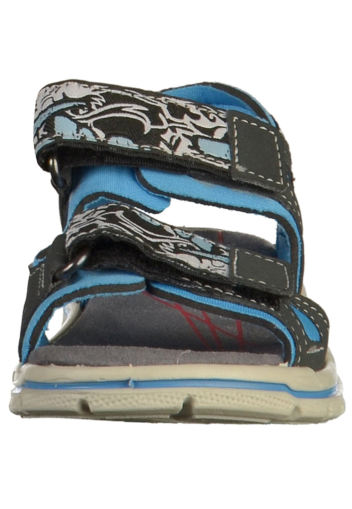 Ricosta Sandalen Lederimitat/Textil Grau/Blau