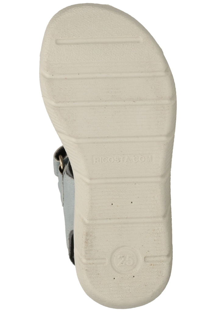 Ricosta Sandalen Lederimitat/Textil Hellblau