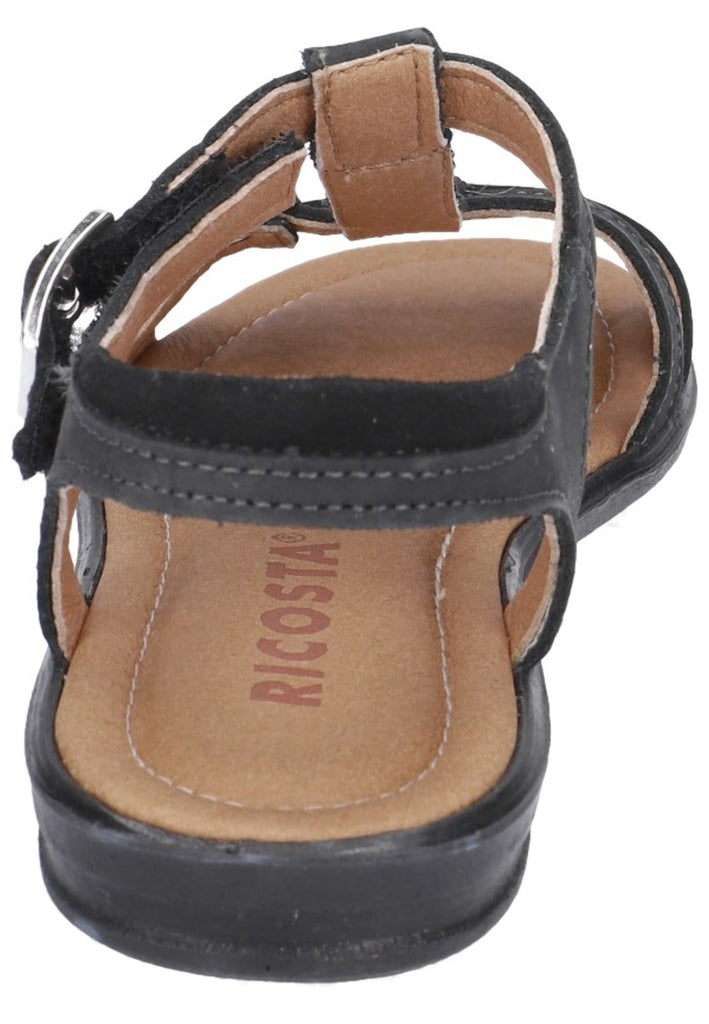 Ricosta Sandalen Nubukleder Schwarz