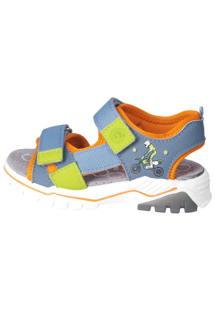 Sandalen Ricosta Sandalen Lederimitat/Textil Blau/Orange