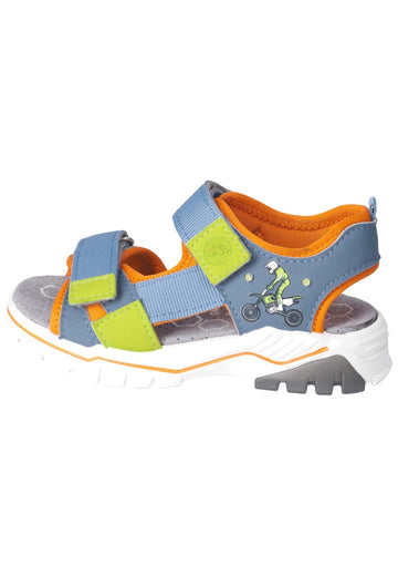 Sandalen Ricosta Sandalen Lederimitat/Textil Blau/Orange