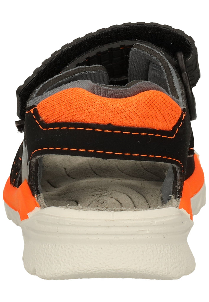 Ricosta Sandalen Synthetik/Textil Schwarz/Orange