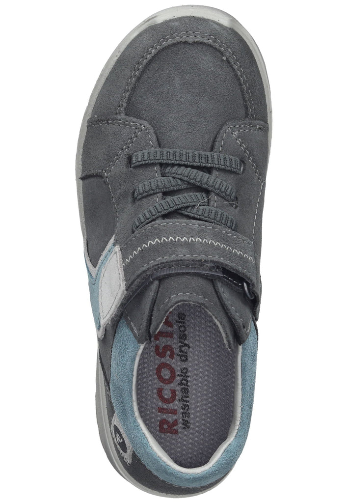 Ricosta Sneaker Leder Grau/Blau