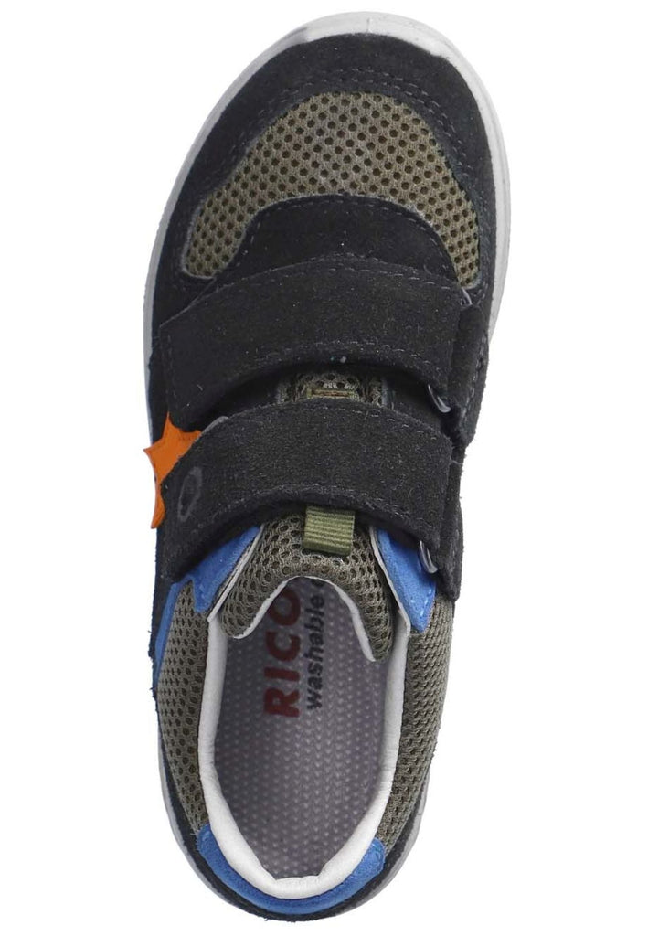 Ricosta Sneaker Leder Schwarz/Oliv