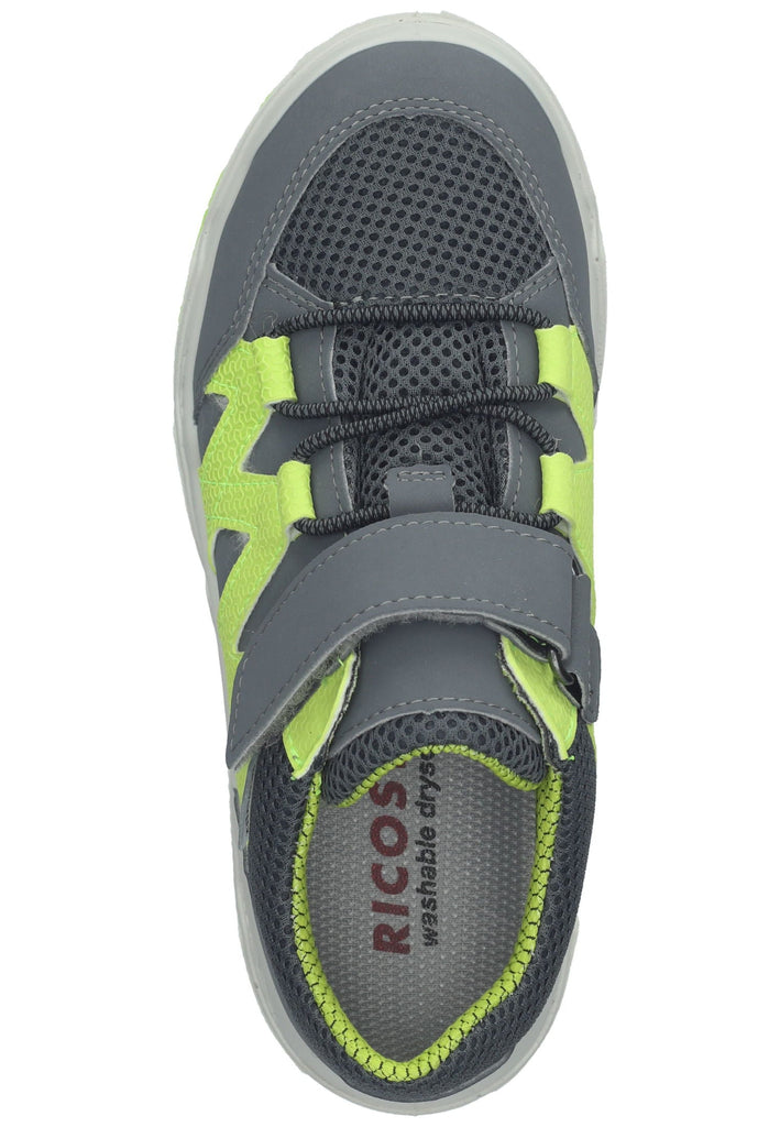 Ricosta Sneaker Leder/Textil Grau/Gelb