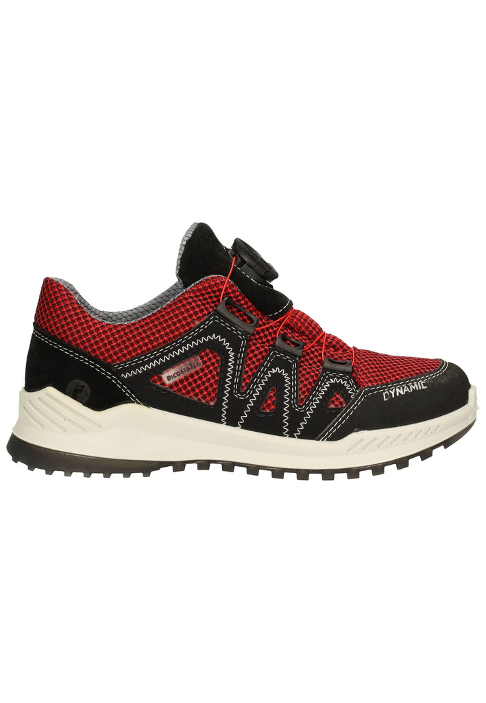 Ricosta Sneaker Leder/Textil Rot/Schwarz