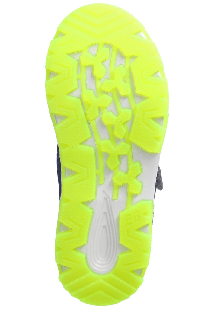 Ricosta Sneaker Lederimitat/Textil Dunkelblau/Grün