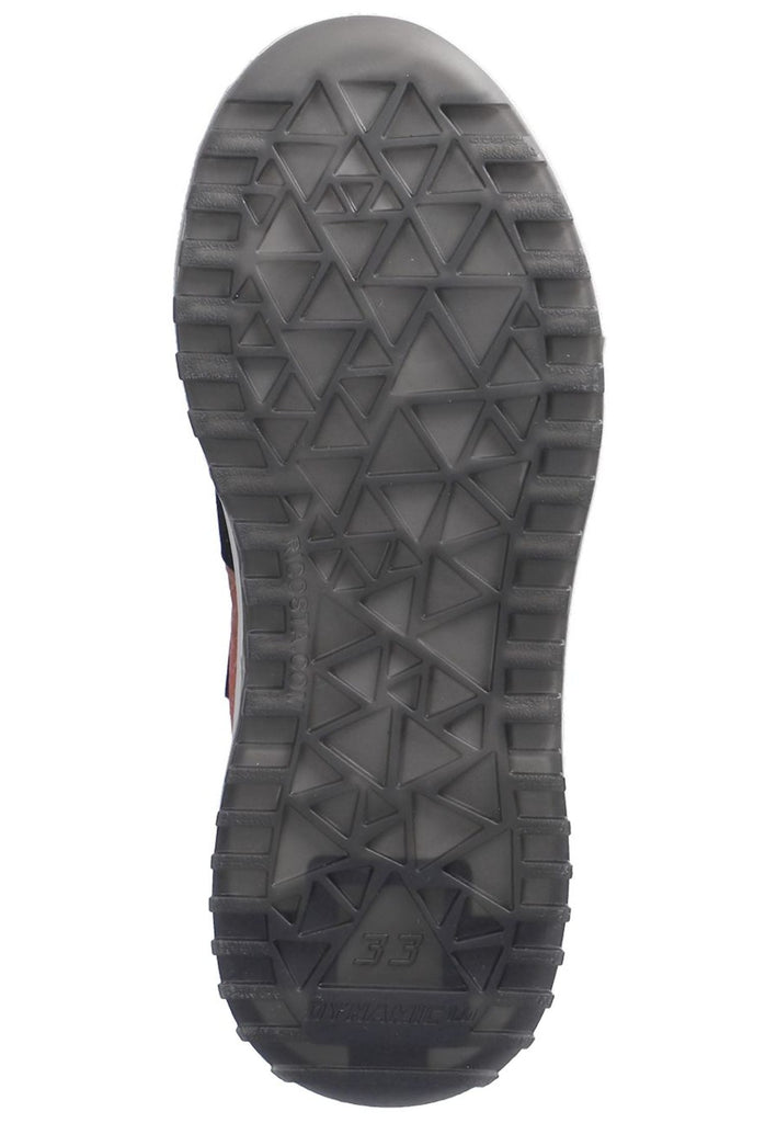 Ricosta Sneaker Lederimitat/Textil Grau/Orange Warmfutter