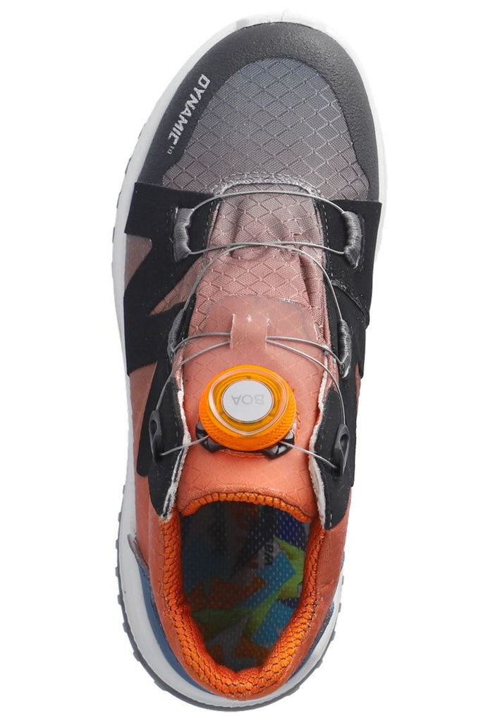 Ricosta Sneaker Lederimitat/Textil Grau/Orange Warmfutter