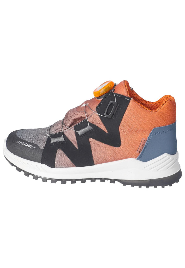 Ricosta Sneaker Lederimitat/Textil Grau/Orange Warmfutter