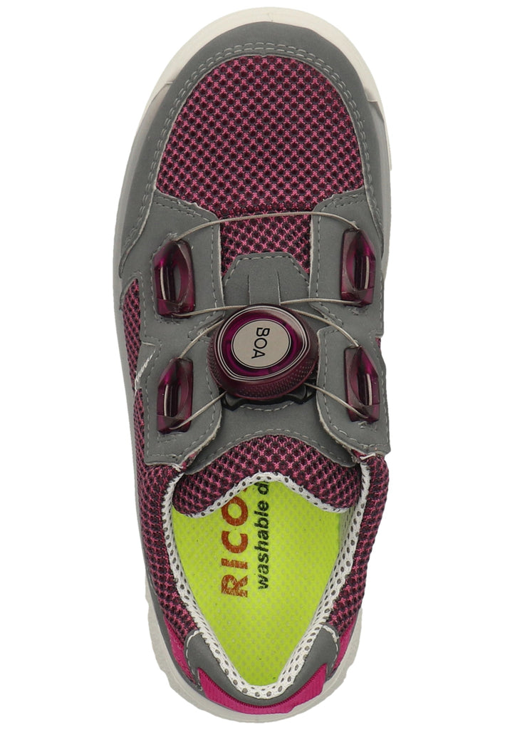 Ricosta Sneaker Lederimitat/Textil Grau/Violett