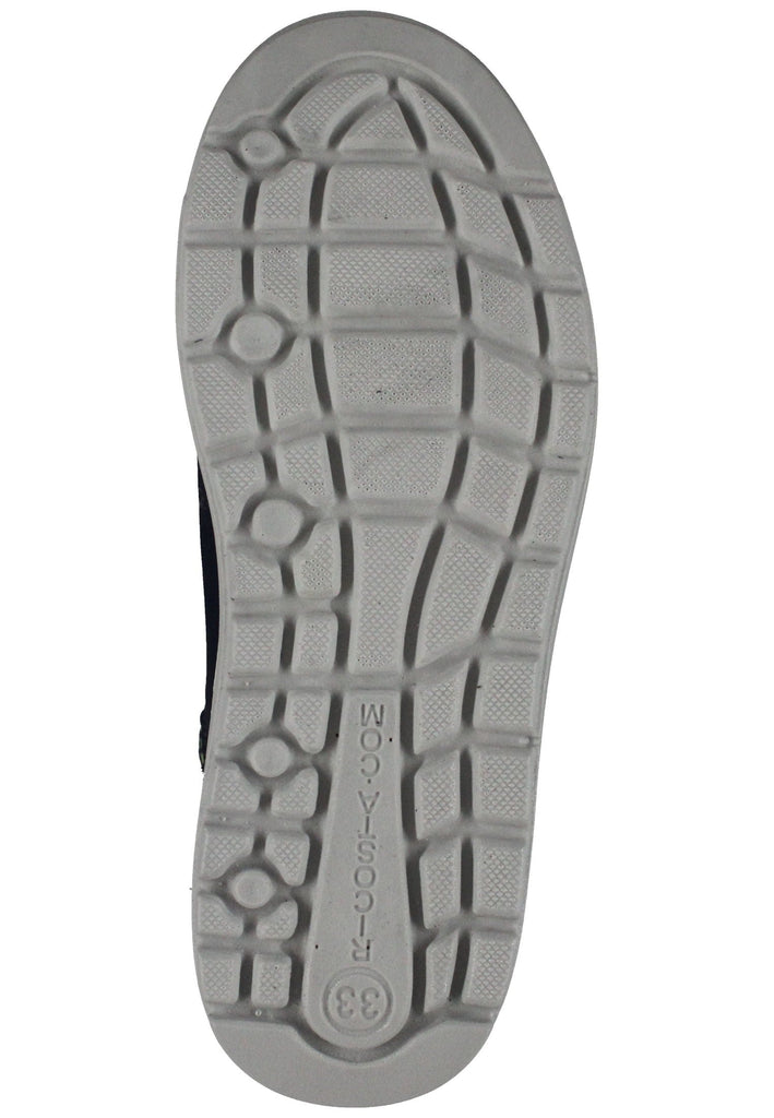 Ricosta Sneaker Lederimitat/Textil Schwarz