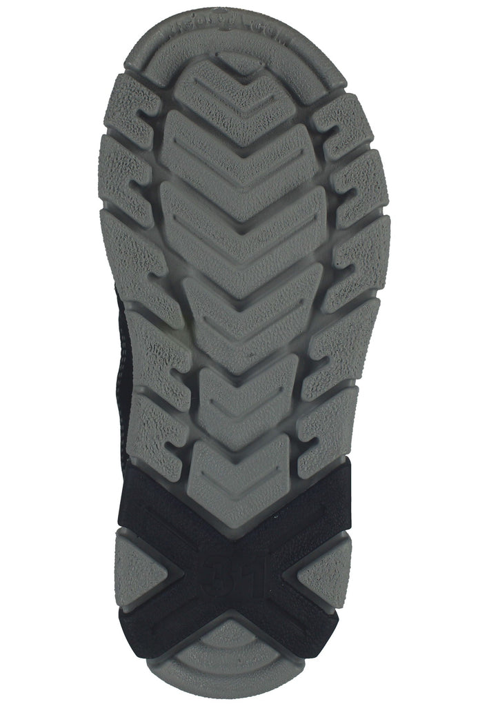 Ricosta Sneaker Lederimitat/Textil Schwarz/Orange Warmfutter