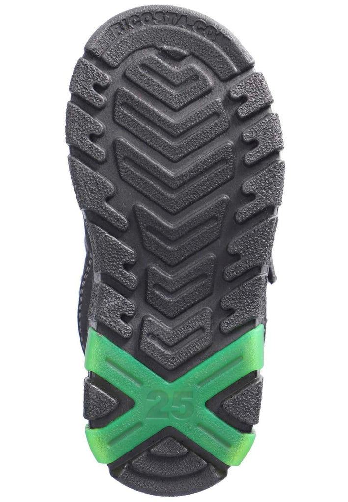 Ricosta Sneaker Lederimitat/Textil Schwarz Warmfutter