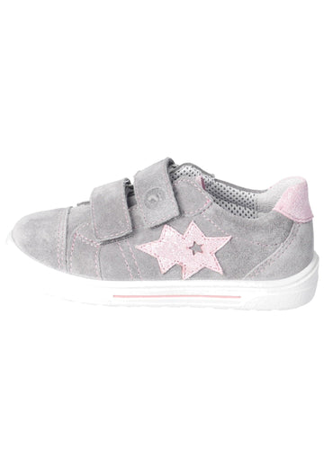 Sneaker Ricosta Sneaker Veloursleder Grau/Rosa