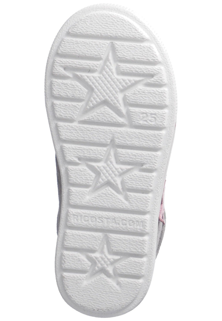 Ricosta Sneaker Veloursleder Grau/Rosa