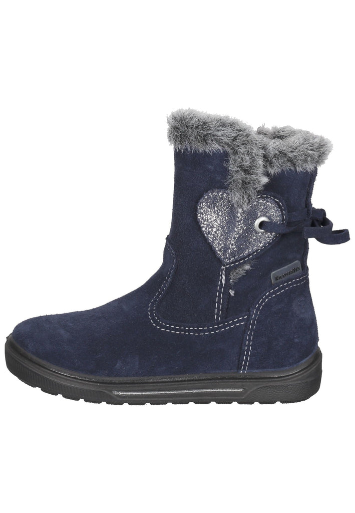 Ricosta Stiefel Leder Dunkelblau Warmfutter