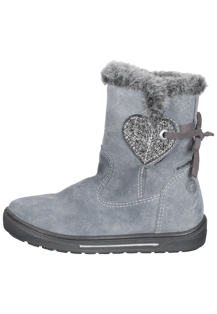 Ricosta Stiefel Leder Grau Warmfutter