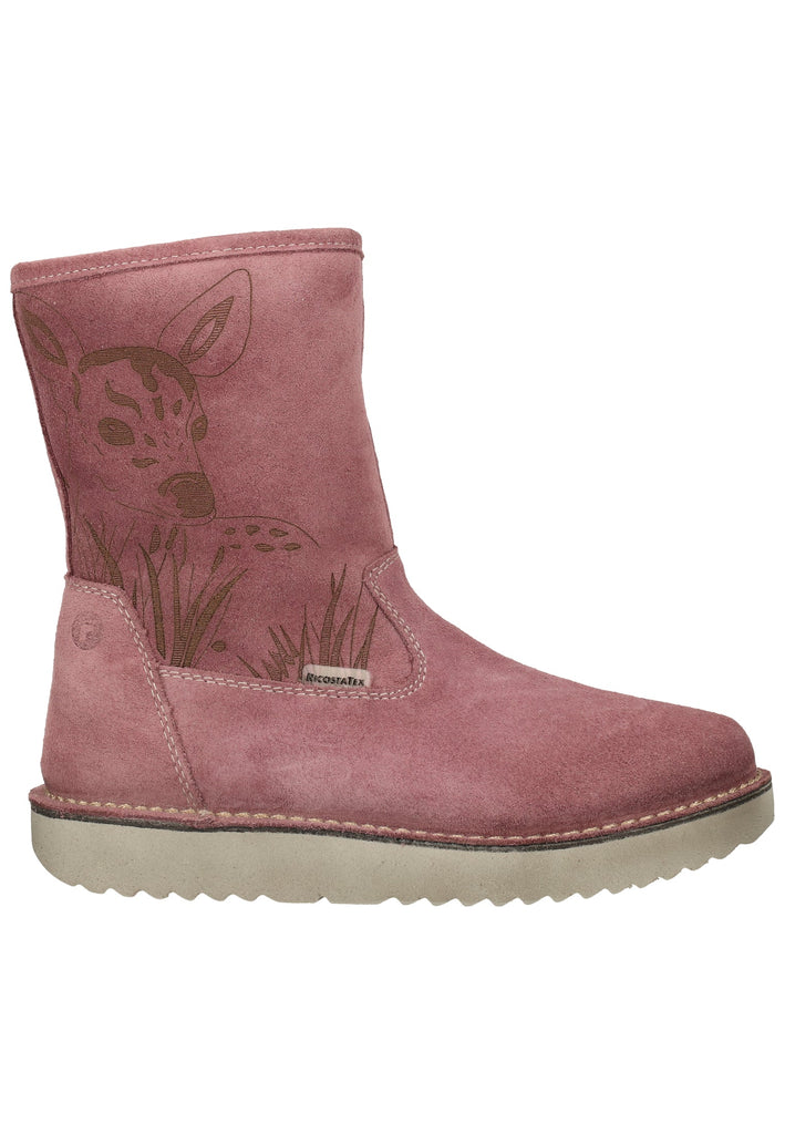 Ricosta Stiefel Leder Rosa Warmfutter