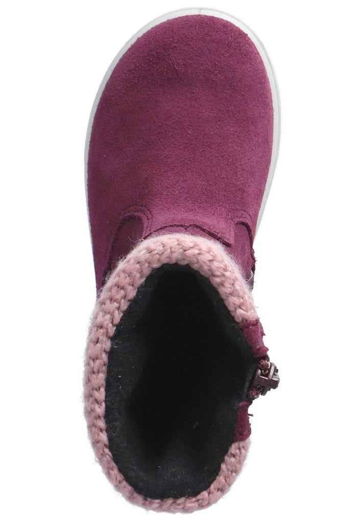 Ricosta Stiefel Leder/Textil Merlot Warmfutter