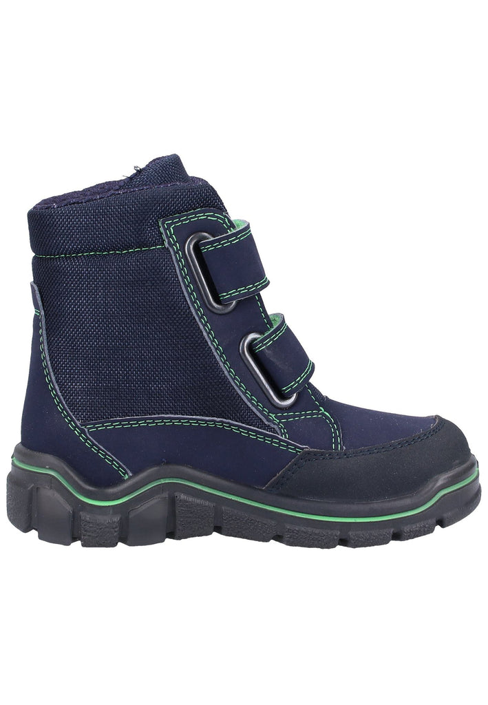 Ricosta Stiefel Lederimitat/Textil Blau Warmfutter