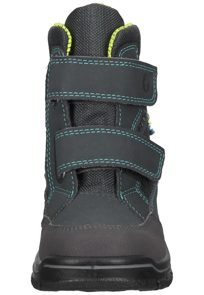 Ricosta Stiefel Lederimitat/Textil Schwarz/Blau Warmfutter