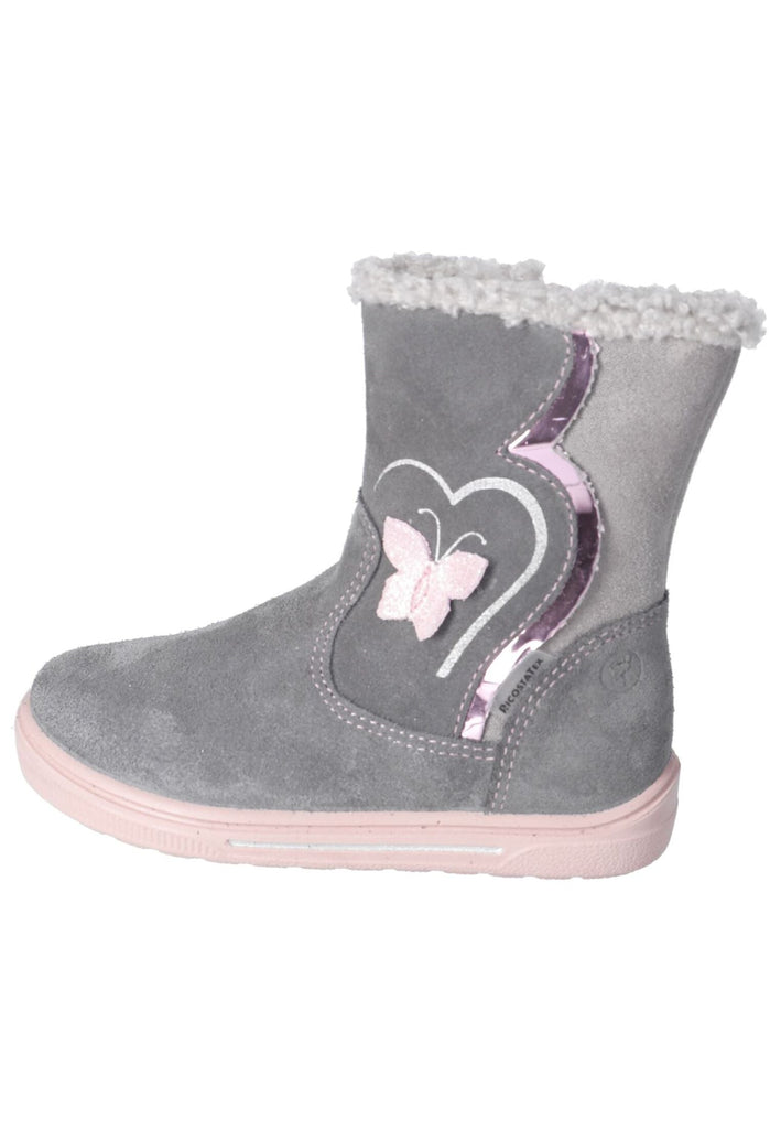 Stiefel Ricosta Stiefel Veloursleder/Synthetik Graphit Warmfutter