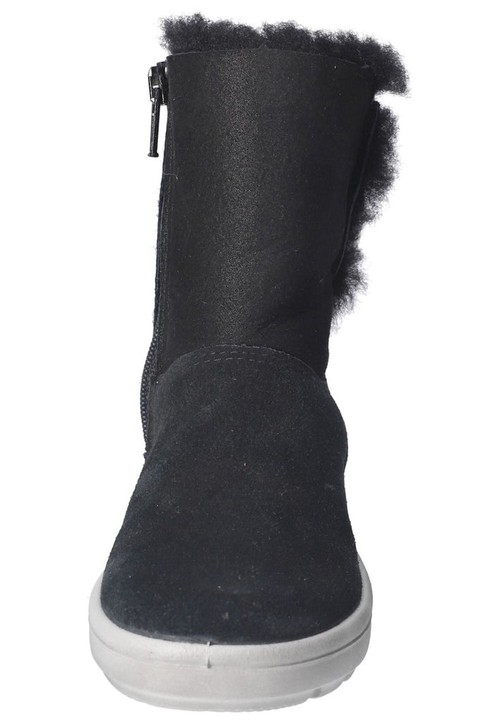 Ricosta Stiefel Veloursleder Schwarz Warmfutter