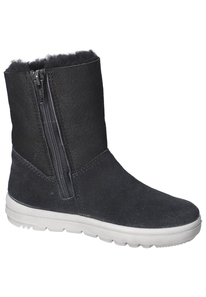 Ricosta Stiefel Veloursleder Schwarz Warmfutter