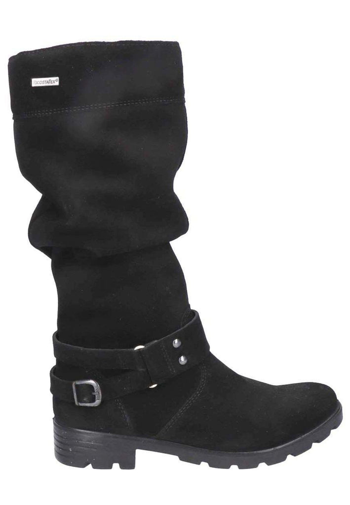 Ricosta Stiefel Veloursleder Schwarz Warmfutter