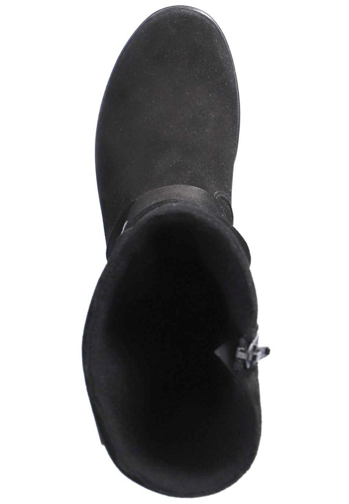 Ricosta Stiefel Veloursleder Schwarz Warmfutter