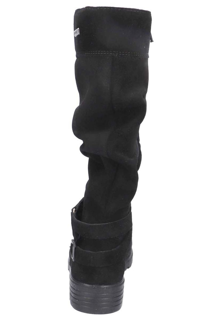 Ricosta Stiefel Veloursleder Schwarz Warmfutter