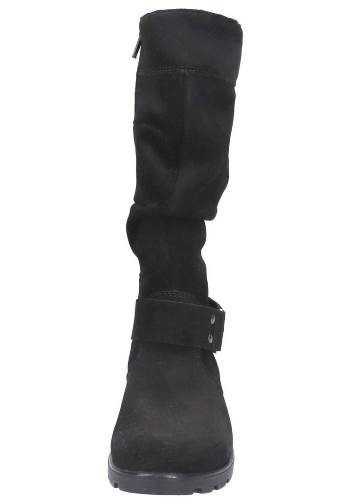 Ricosta Stiefel Veloursleder Schwarz Warmfutter