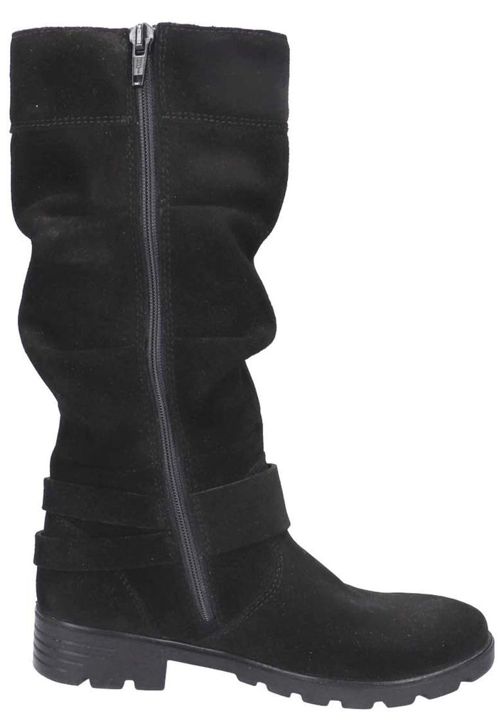 Ricosta Stiefel Veloursleder Schwarz Warmfutter