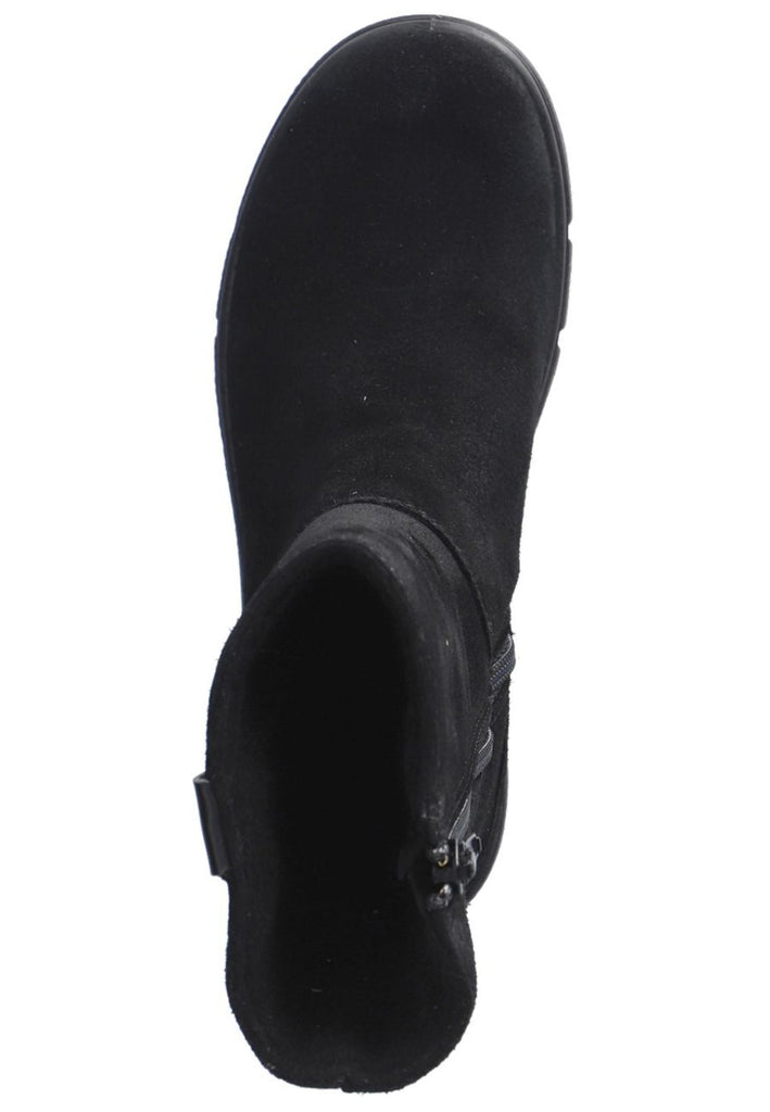 Ricosta Stiefel Veloursleder/Textil Schwarz Warmfutter
