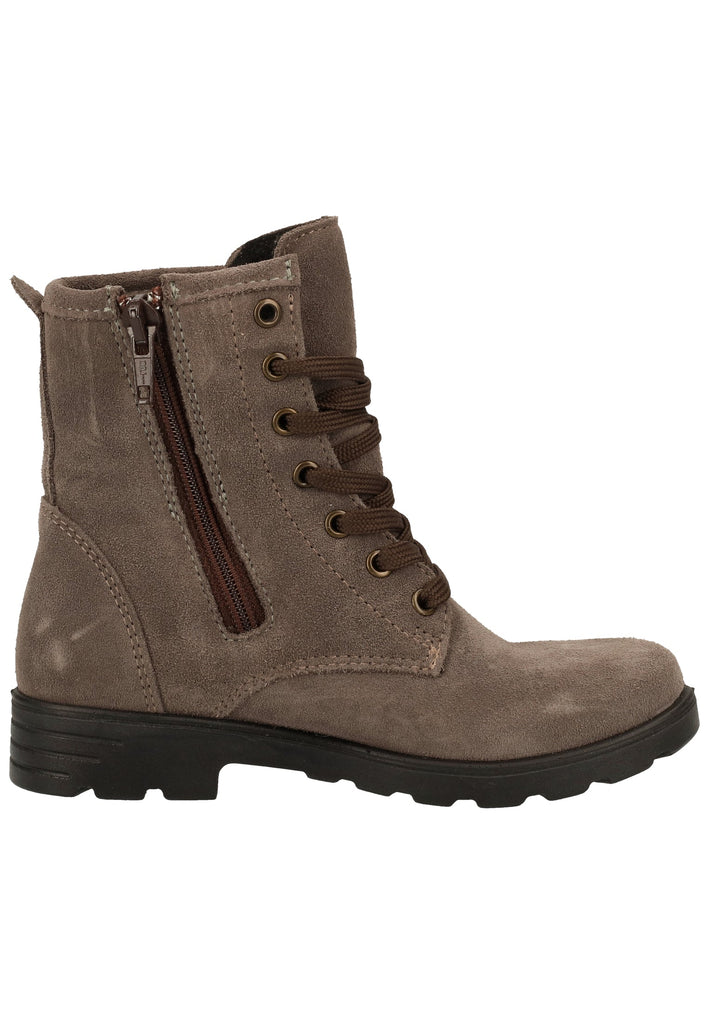 Ricosta Stiefelette Leder Hellgrau Warmfutter