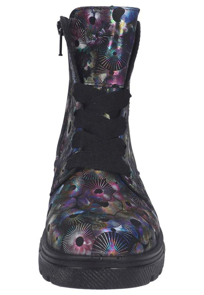 Ricosta Stiefelette Leder Schwarz Multi Warmfutter