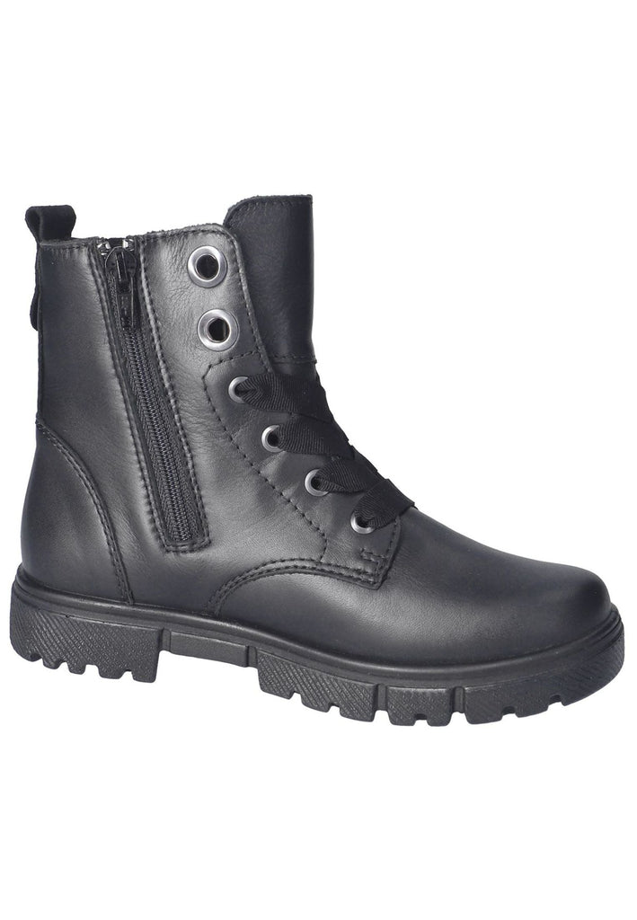 Ricosta Stiefelette Leder Schwarz Warmfutter