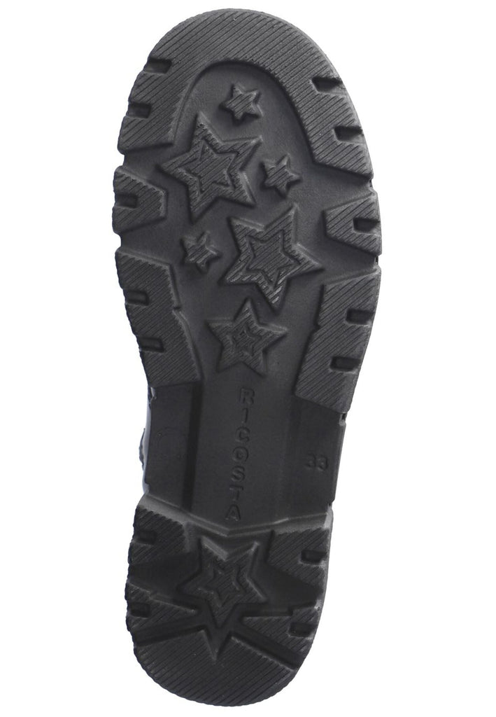 Ricosta Stiefelette Leder/Synthetik Schwarz Lack Warmfutter